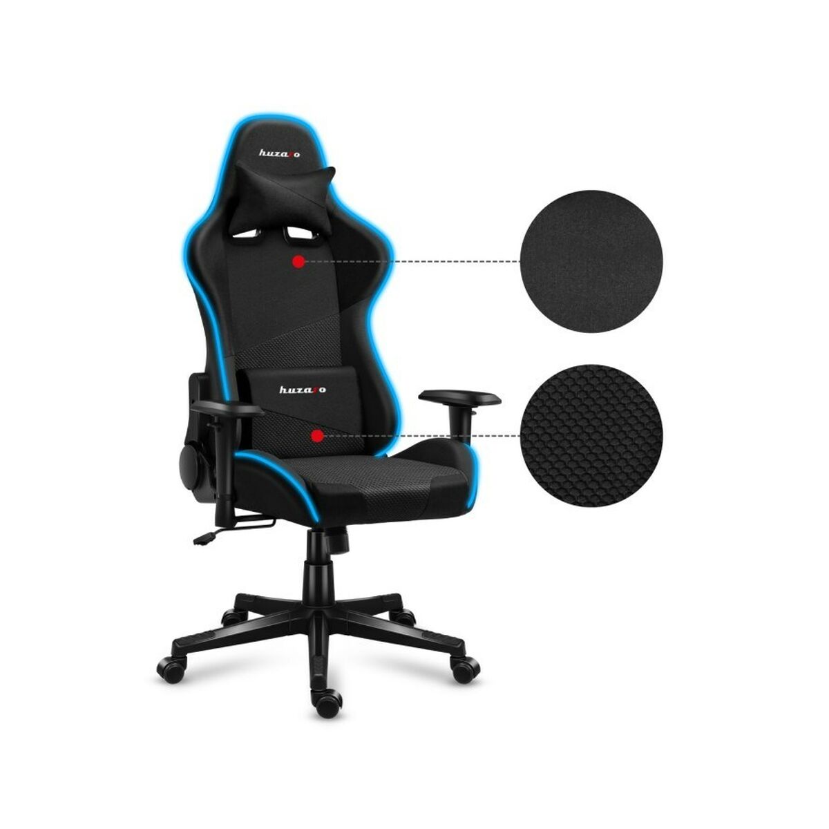 Gaming-stol Huzaro HZ-Force 6.3 RGB Mesh Sort